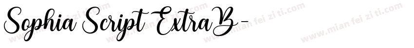 Sophia Script ExtraB字体转换